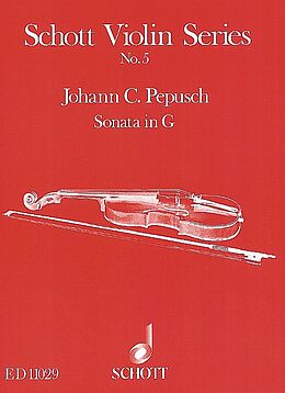 Johann Christoph Pepusch Notenblätter Sonate G-Dur Nr.5 für