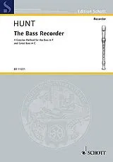 Edgar Hubert Hunt Notenblätter The bass recorder - a concise method