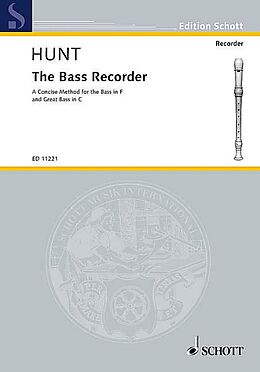 Edgar Hubert Hunt Notenblätter The bass recorder - a concise method