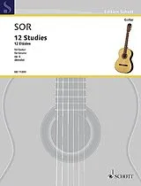 Fernando Sor Notenblätter 12 Studies op.6