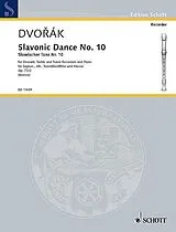 Antonin Leopold Dvorak Notenblätter Slavonic Dance no.10 op.72,2