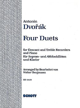 Antonin Leopold Dvorak Notenblätter Four Duets op.38