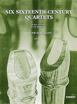  Notenblätter 6 sixteenth-century quartets