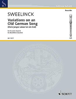 Jan Pieterszon Sweelinck Notenblätter Variations on an old german song