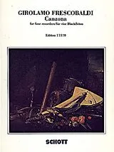 Girolamo Alessandro Frescobaldi Notenblätter Canzona