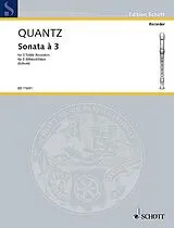 Johann Joachim Quantz Notenblätter Sonata à 3