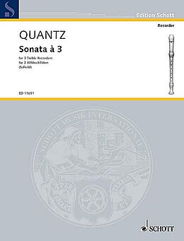 Johann Joachim Quantz Notenblätter Sonata à 3