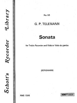 Georg Philipp Telemann Notenblätter Sonata