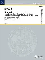 Johann Sebastian Bach Notenblätter Andante from Brandenburg Concerto no.4 BWV1049