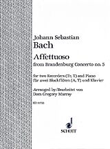 Johann Sebastian Bach Notenblätter Affettuoso from brandenburg concertp No. 5