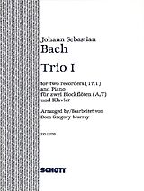 Johann Sebastian Bach Notenblätter Trio no.1