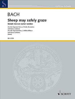 Johann Sebastian Bach Notenblätter Sheep may safely graze RV1