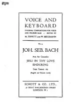 Johann Sebastian Bach Notenblätter Jesu in thy love enduring - from cantata BWV165