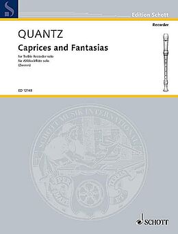 Johann Joachim Quantz Notenblätter Caprices and Fantasias