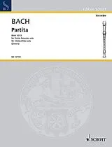 Johann Sebastian Bach Notenblätter Partita BWV1013