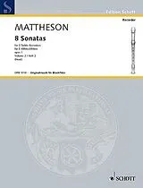 Johann Mattheson Notenblätter 8 Sonaten op.1 Band 2
