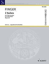 Gottfried Finger Notenblätter 2 Suites