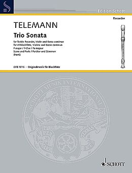 Georg Philipp Telemann Notenblätter Triosonate F-Dur