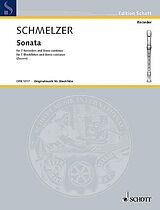 Johann Heinrich Schmelzer Notenblätter Sonata