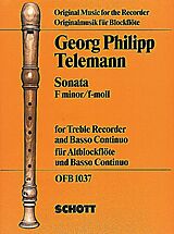 Georg Philipp Telemann Notenblätter Sonate f-Moll