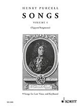 Henry Purcell Notenblätter Songs vol.4 9 Songs