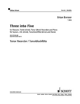 James Brian Bonsor Notenblätter Three into Five