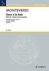 Claudio Monteverdi Notenblätter Dove de la fete from Lamento dArianna