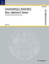 Sir Peter Maxwell Davies Notenblätter Mrs. Johnsons Tunes
