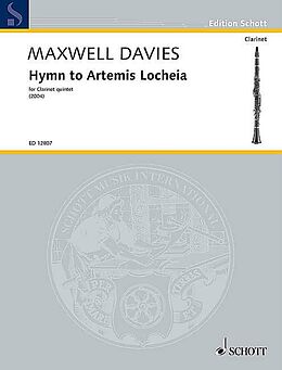 Sir Peter Maxwell Davies Notenblätter Hymn to Artemis Locheia