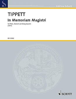 Michael Tippett Notenblätter In memoriam Magistri