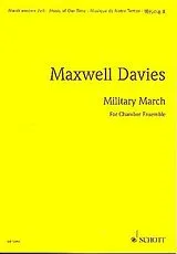 Sir Peter Maxwell Davies Notenblätter Military march