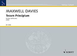 Sir Peter Maxwell Davies Notenblätter Tecum Principium