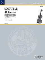 Pietro Antonio Locatelli Notenblätter 12 Sonaten op.6 Band 2 (Nr.7-12)