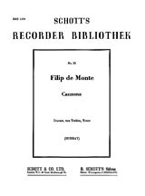 Philippe De Monte Notenblätter Canzona