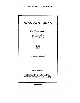 Richard Mico Notenblätter Fancy no.9