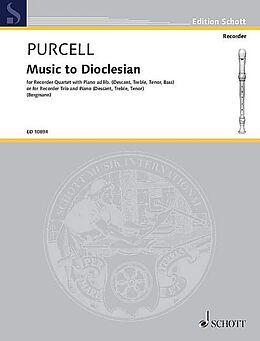 Henry Purcell Notenblätter Music to Dioclesian