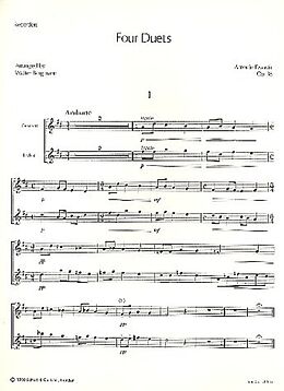 Antonin Leopold Dvorak Notenblätter 4 Duette op.38