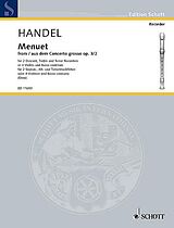 Georg Friedrich Händel Notenblätter Minuet from Concerto grosso op.3,2