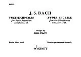 Johann Sebastian Bach Notenblätter 12 chorales