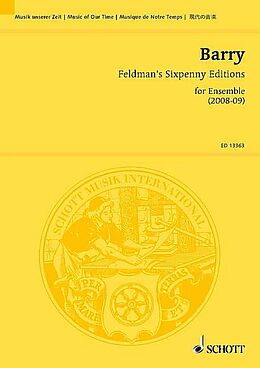 Gerald Barry Notenblätter Feldmans Sixpenny Editions