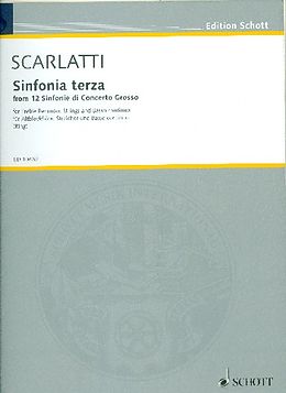 Alessandro Scarlatti Notenblätter Sinfonia terza F-Dur