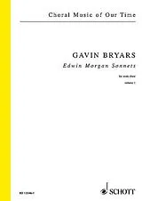 Gavin Bryars Notenblätter Edwin Morgan Sonnets vol.1