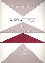 Frank Bridge Notenblätter Miniatures Set 1 (nos.1-3)