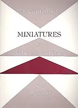 Frank Bridge Notenblätter Miniatures Set 1 (nos.1-3)