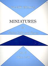 Frank Bridge Notenblätter Miniatures Set 3 (nos.7-9)