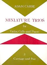 Adam Carse Notenblätter Carriage and Pair for piano trio