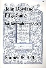 John Dowland Notenblätter 50 Songs vol.1 (Nos.1-25)