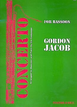 Gordon Percival Septimus Jacob Notenblätter Concerto for bassoon and strings