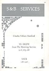 Charles Villiers Stanford Notenblätter Te Deum from the Morning service in C