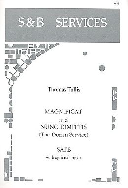 Thomas Tallis Notenblätter Magnificat and Nunc Dimittis